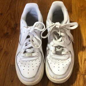 NIKE AIR FORCE 1 - WHITE/OFF-WHITE - 5.5Y